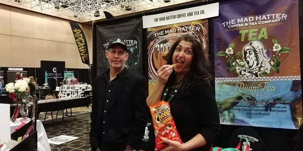 Jill Alikas St Thomas and Thomas St Thomas, co-founders of The Mad Hatter Coffee and Tea Co.